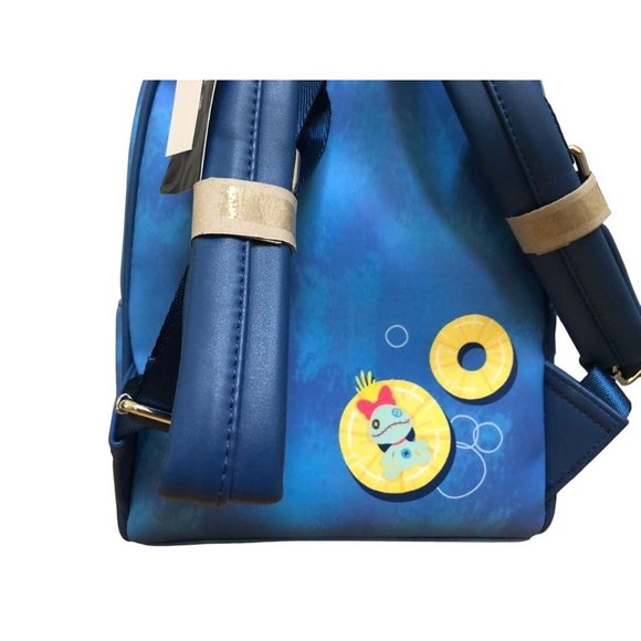 Loungefly Disney Stitch Pineapple Floaty Backpack and Wallet - Picture 9 of 11
